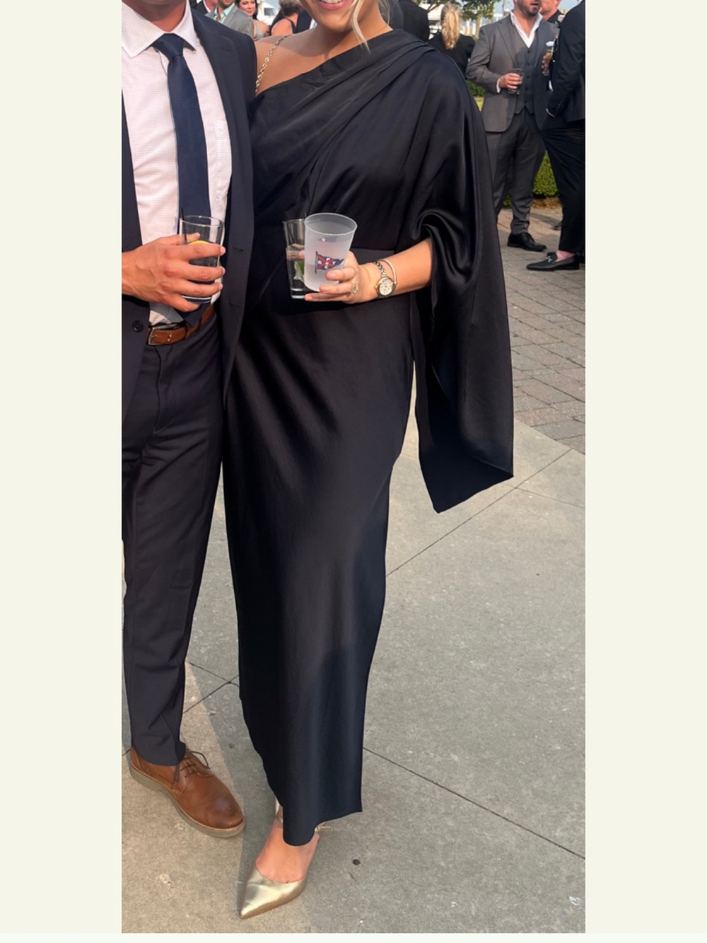Significant Other Kelsie One-Shoulder Dress in Navy AU8/US4
